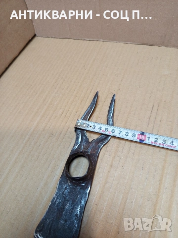 Соц Старо Ръчно Ковано Малко Мотиче Каластирка. НОМЕР 710., снимка 10 - Антикварни и старинни предмети - 53515074