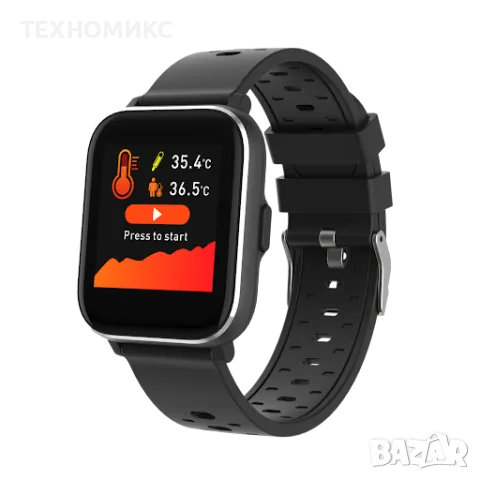 ПРОМО!!! Denver sw-165 bluetooth смарт часовник със сензори за телесна температура, снимка 10 - Мъжки - 49296554