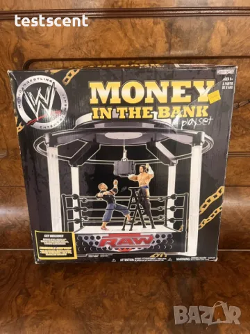 Ринг за играчки WWE 2007 Money In The Bank Ring Playset MITB цял сет комплект Jakks, снимка 6 - Колекции - 48202590