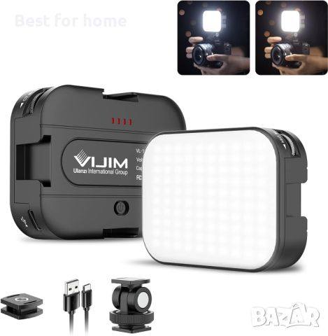 Акумулаторна светлина VIJIM VL100C Двуцветна LED видео светлина, снимка 1 - Светкавици, студийно осветление - 45551932