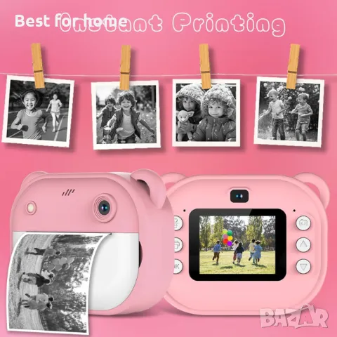 Детски фотоапарат IXROAD с принтер и 32GB TF карта, снимка 5 - Електрически играчки - 50051211