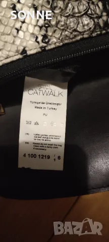 Catwalk - Змийска кожа дамска чанта, снимка 5 - Чанти - 47707642