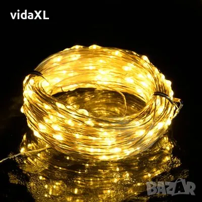 vidaXL LED микро стринг лампички 40 м 400 LED топло бяло 8 функции(SKU:328847), снимка 3 - Други - 49323031