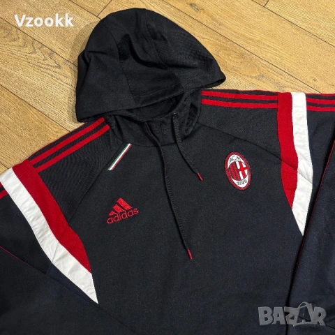 Мъжко горнище Adidas x AC Milan | XL размер, снимка 3 - Суичъри - 53091467