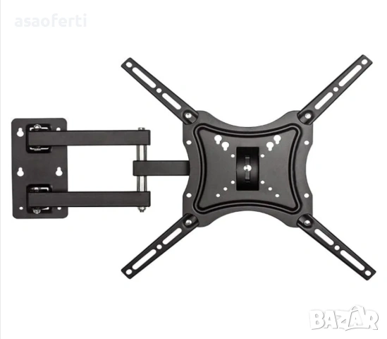 ​📺 Универсална Стойка за Стена за Телевизор (14-55 инча) – Накланяща се и въртяща се, снимка 14 - Телевизори - 53105289