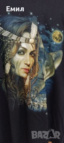 Тениска Rock Chang Original Indian Queen of Wolves 

, снимка 4 - Тениски - 45464783