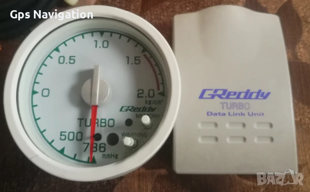 Уред за измерване на налягане на турбо (Boost Gauge) Greddy 60mm с LED светлини 