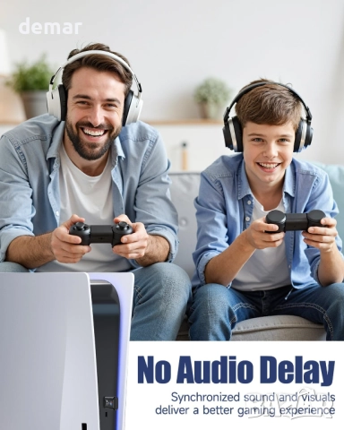 ZEXMTE PS5 Bluetooth 5.3 адаптер, за PS5 PS4 Switch (само аудио, без микрофон), снимка 2 - Аксесоари - 51521845