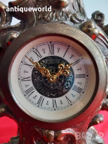 Стар  Каминен Настолен БАРОКОВ Часовник Mercedes, снимка 2 - Антикварни и старинни предмети - 46166722