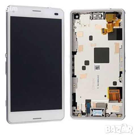 Оригинален дисплей с тъчскрийн и рамка за Sony Xperia Z3 mini D5803,D5833, Z3 compact, снимка 2 - Резервни части за телефони - 45202237