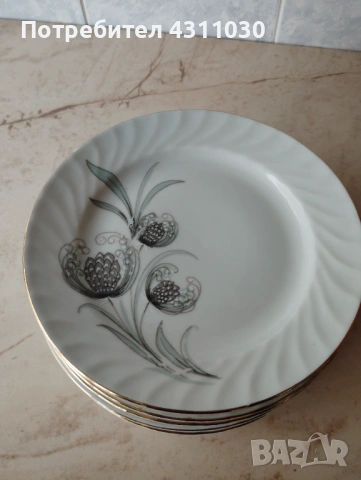 Нови различни комплекти чинии по 6 бр.от 80-те години, снимка 10 - Чинии - 54211873