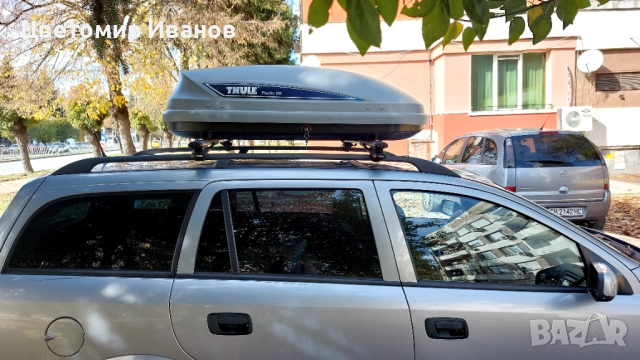 Автобокс, багажник за покрив Thule pacific 100, снимка 5 - Аксесоари и консумативи - 52305776