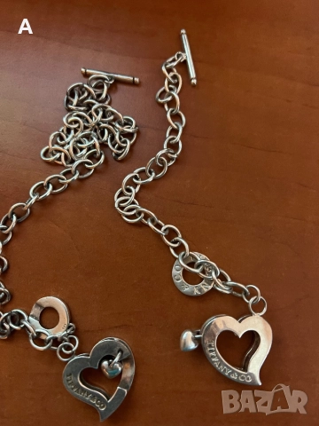 Сребърен комплект Tifany@Co, снимка 6 - Колиета, медальони, синджири - 51473172