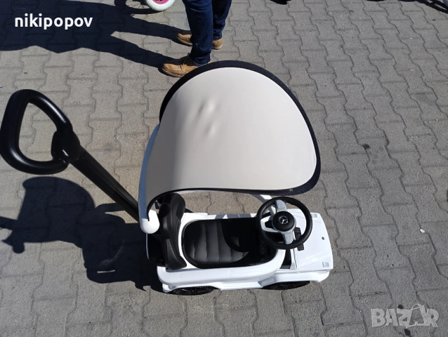 MERCEDES Кола за яздене с дръжка и сенник Mercedes-benz G350d бял, снимка 9 - Други - 53849697