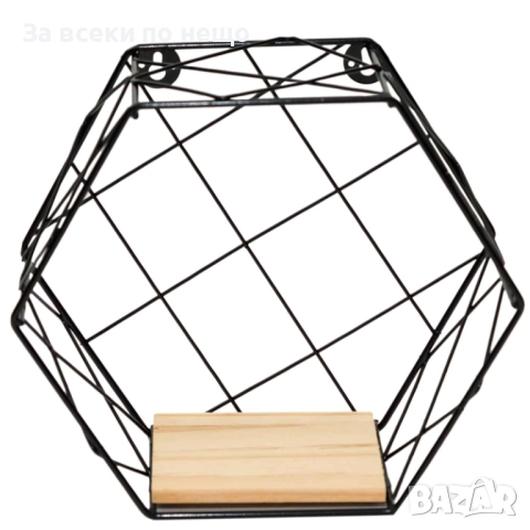Метална черна етажерка, 23*10*21см Код P1527, снимка 2 - Етажерки - 52543849