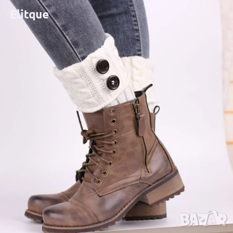 Дамски вълнени плетени гети без пръсти, различни цветове, снимка 5 - Други - 52643604