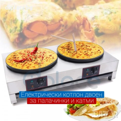 Котлон за палачинки и катми електрически професионален 2 модела налични, снимка 5 - Обзавеждане за заведение - 53147447