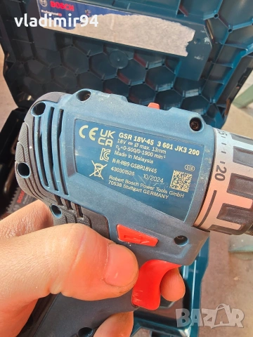 Bosch GSR 18V-45 Безчетков винтоверт, снимка 5 - Винтоверти - 53704922