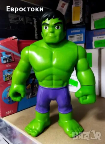 Голяма екшън фигурка Hasbro Marvel Spidey and His Amazing Friends Hulk, играчка фигурка Хълк Спайди, снимка 7 - Колекции - 47110476