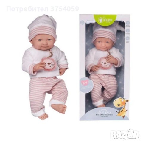 Реалистично бебе с реални размери 48см, снимка 7 - Кукли - 52348686
