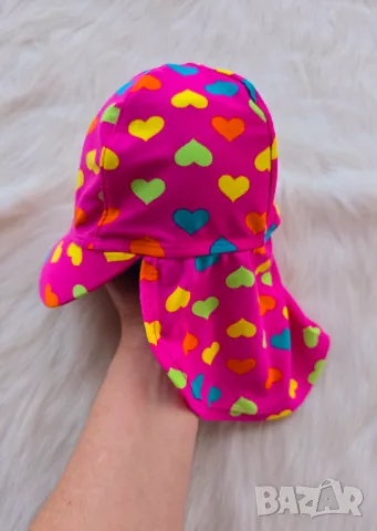 Плажна шапка със UV защита  1-3 години, снимка 9 - Шапки, шалове и ръкавици - 50276357