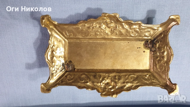 Старинен бронзов писалищен аксесоар, снимка 8 - Антикварни и старинни предмети - 52791932