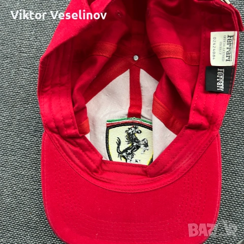 Vintage 1999 Ferrari Cap Шапка с Козирка Ферари 90-те Ретро, снимка 7 - Шапки - 54291043
