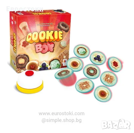 Настолна игра Asmodee Cookie Box, настолна игра за 2-4 играчи, 6+ години, италианска версия, снимка 1 - Игри и пъзели - 47240866