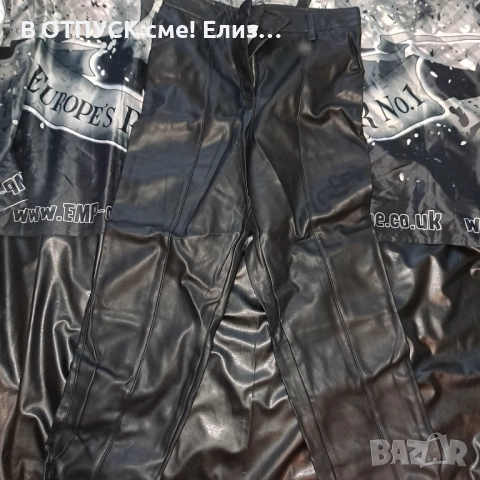 Кожен панталон H&M, снимка 3 - Панталони - 52678953