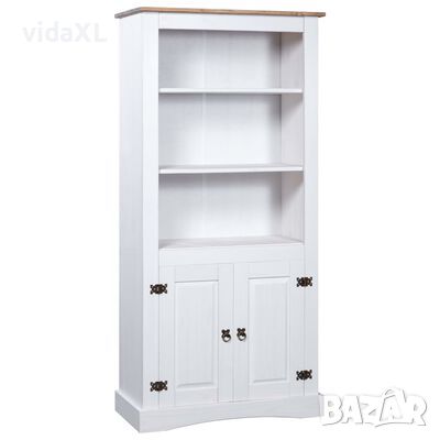 vidaXL Бюфет, мексикански бор, стил Корона, бял, 80x40x170 cм（SKU:282624, снимка 1 - Бюфети - 45797012