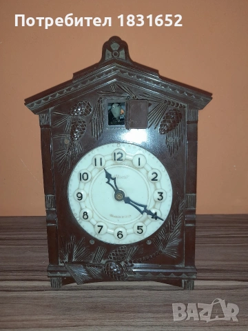 Часовник с кукувица, снимка 5 - Антикварни и старинни предмети - 53739877