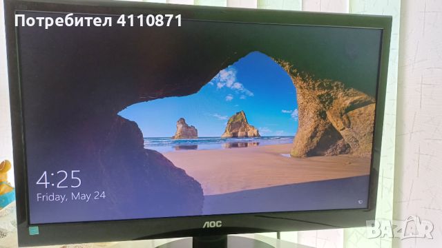 AOC E2250SWDN 21,5 инча 1080p LED монитор - цветен + кабели, снимка 3 - Монитори - 45931295