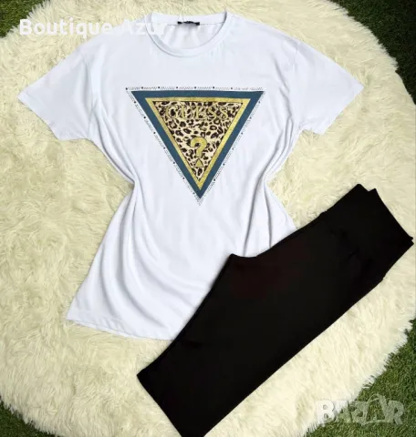 дамски комплекти тениска и къс клин с череши , снимка 5 - Комплекти - 50332047