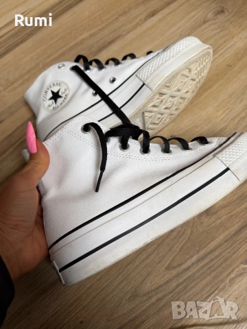 Оригинални кожени кецове кецове Converse ! 37 н, снимка 6 - Кецове - 51228981
