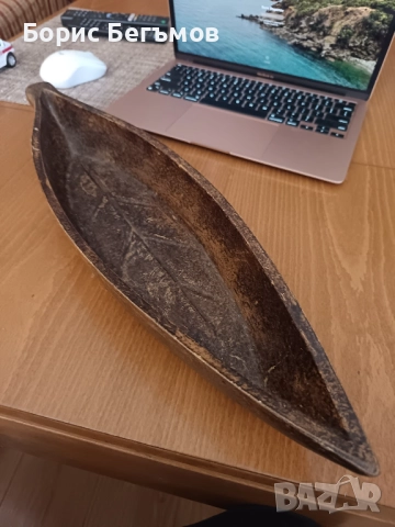 Винтидж дървена декорация в стил лодка, снимка 4 - Антикварни и старинни предмети - 51986503