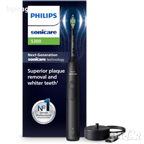 Philips Sonicare 5300 (HX7101/01) електрическа четка за зъби-черен цвят, снимка 8 - Други - 52107266