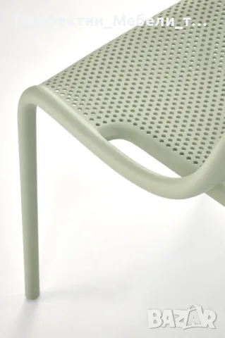 Градински стол полипропиолен 4 броя с полуподлакътници-мента,каки,антрацит,бял, снимка 2 - Обзавеждане за заведение - 50376413
