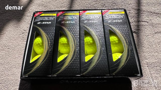 Топки за голф Srixon Z Star 8, Премиум голф аксесоари, 4х3 броя, жълти, снимка 5 - Голф - 45175147