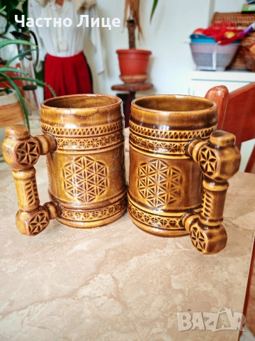 Редки Руски Соц СССР Порцеланови Халби Нови 1970те г