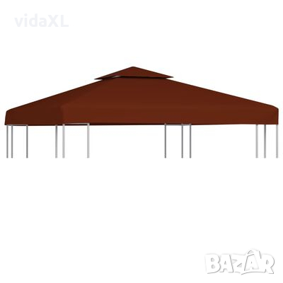 vidaXL Двоен покрив за шатра, 310 г/м², 3x3 м, теракота(SKU:46616, снимка 1 - Градински мебели, декорация  - 45054633