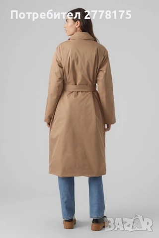 НОВ с етикет Vero Moda дебел тренч с подплата , снимка 2 - Палта, манта - 53170088
