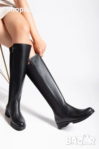 Дамски черни ботуши. Номер 37 и 39, снимка 3 - Дамски ботуши - 53381488