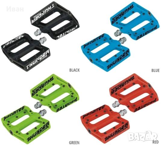 Платформени педали с пинове Pedotec Thunder 183 