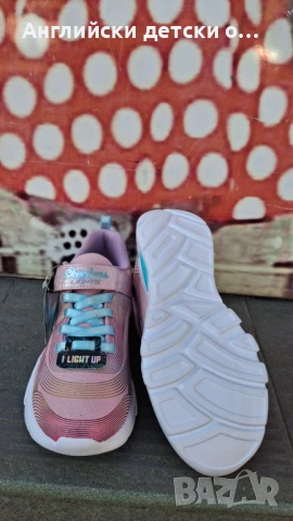 Английски детски светещи маратонки-SKECHERS, снимка 8 - Детски маратонки - 53770102