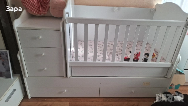 бебешка кошара 3в 1, снимка 4 - Кошарки - 53611672