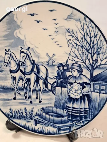 декоративна порцеланова чиния Royal Delft 7/5, снимка 2 - Декорация за дома - 49867900