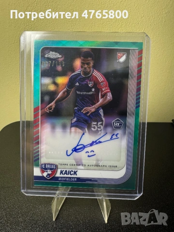 Topps Chrome 2025 Kaick RC Auto /199 – Rookie Autograph FC Dallas