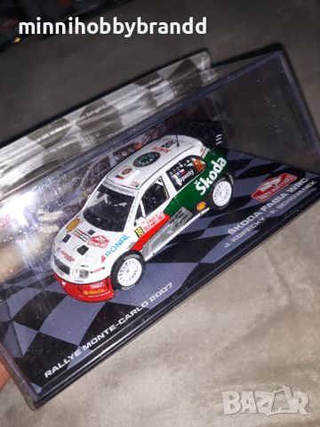 Skoda Fabia Ford Escort Mitsubishi Lancer 1.43 Eaglemoss Ltd Rally Monte-Carlo., снимка 14 - Колекции - 46522596