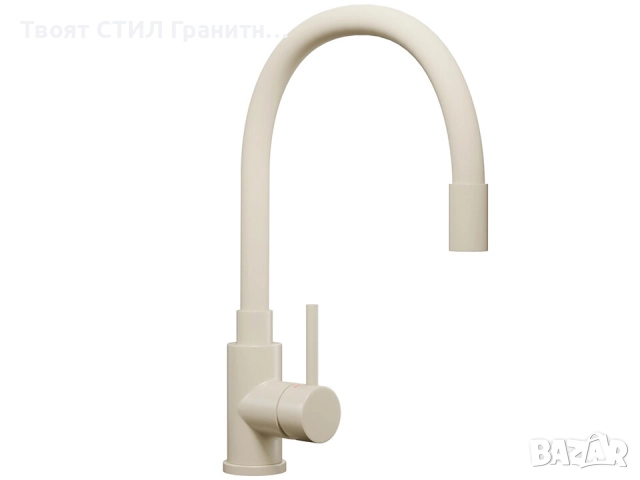 STOP! Christmas Бежов кухненска мивка OSLO 50 XXL+ Смесител FLEX+Сифон, снимка 4 - Мивки - 52638104