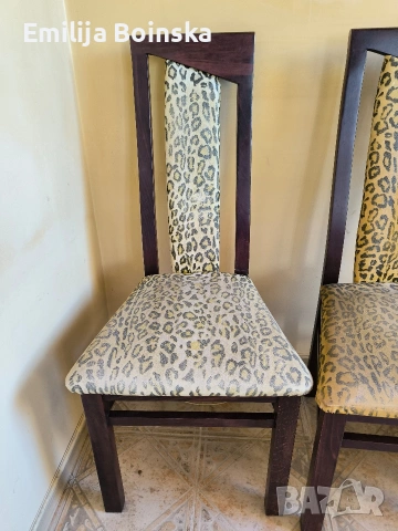 Трапезен комплект – маса + столове, снимка 8 - Маси - 53695687